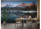 Bring Nature Indoors with Mountain Scene Wallpaper