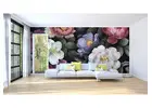 Custom Flower Background Wallpaper Prints