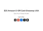$25 Amazon E-Gift Card Drop — Enter for free in 60 Seconds!