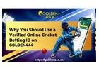 Get a Verified Online Cricket Betting ID on Golden444
