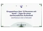 Gruppenhaus Harz 10 Personen mit Hund – Tipps für einen tierfreundlichen Aufenthalt