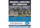 BUILDERS and FIX & FLIP INVESTORS–CASHOUT REFI ON 90% COMPLETED HOMES!