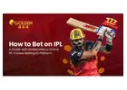 Golden444 IPL Cricket Betting Guide | Create Your Cricket ID Today