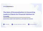 The Role of Personalization in Converting Leads to Clients for Financial Advisors in Canada