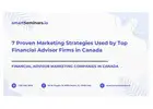 7 Proven Marketing Strategies Used by Top Financial Advisor Firms in Canada