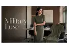 Military Luxe Panel Detailed Dress for Women - Get Refined Formal Wear | Midweek