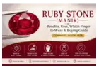 Natural Certified Ruby Stone (Manik) at Best Price | Dhanshree Gems