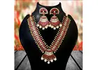Graceful Long Kundan Necklace – Elegant Statement Style
