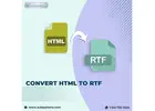Upload and Convert Your HTML file into RTF with HTML - RTF Converter