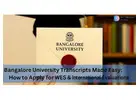 Ultimate Bangalore University Transcript Fast Verified Help