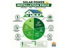 Solar Power Installation Price