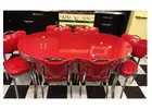Convert your retro-styled 1950s Leaf tables for kitchen into a 21st-century design