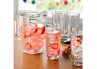 7-Piece Glass Pitcher and Drinkware Tumbler Set – Clear Glass Serving Set for Home & Parties | Ships