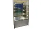 Tall Mirrored Cabinet for Stylish Retail Displays