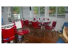 Bars and Booths offers Diner tables and chair sets for sale in real metal banding