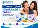 ED Treatment Options: Sildenafil, Tadalafil & Vardenafil